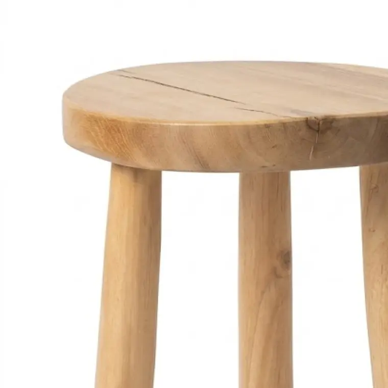 PISO REDONDO 3 PATAS NATURAL (31D X 46H CM) 2