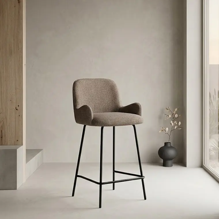 PISO SARA TAPIZADO BEIGE (57A X 51P X 93.5H CM) - PISO ASIENTO 68H CM 2