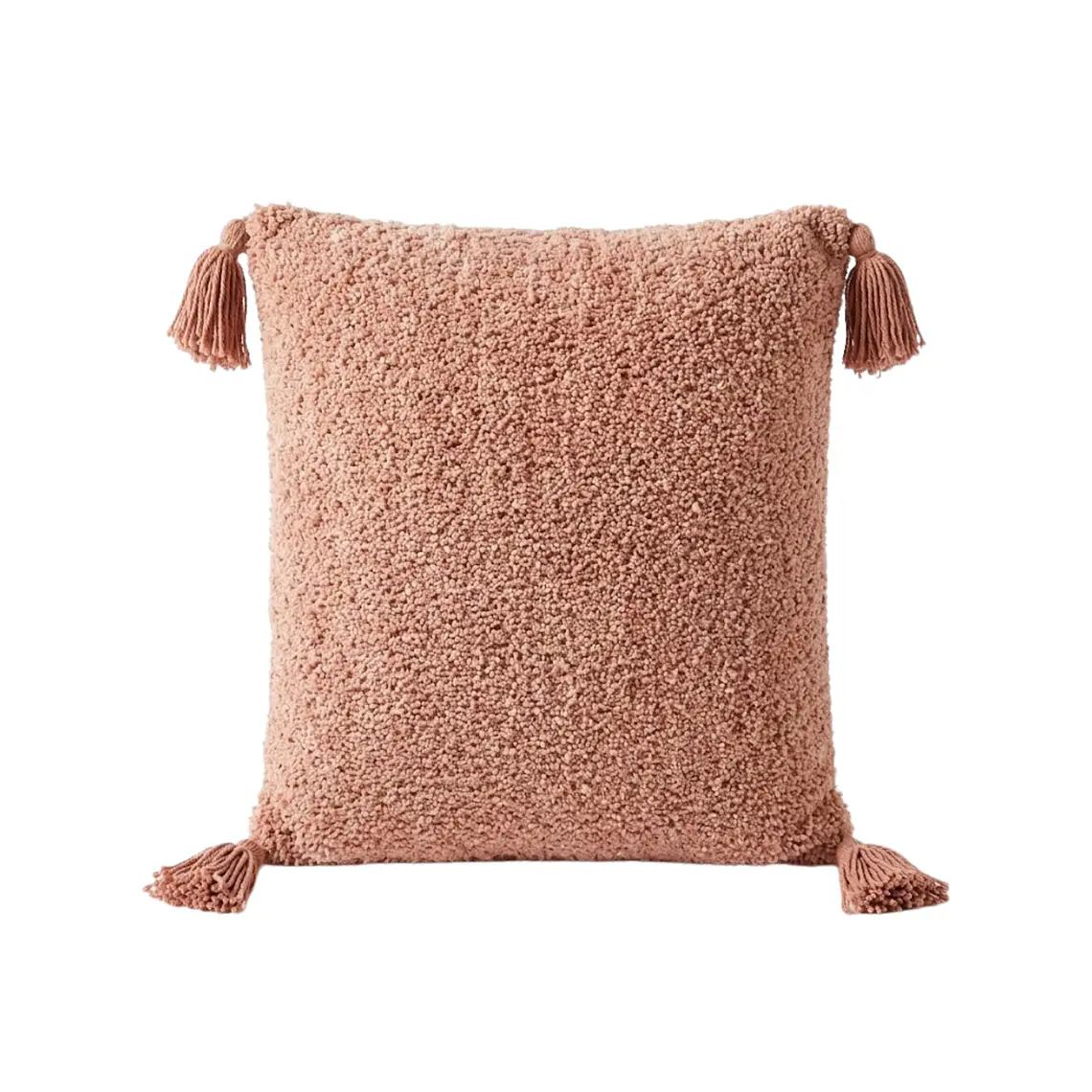 COJÍN - CIPRIANO 100% ALGODÓN COLOR ROSA HECHO EN INDIA (45 X 45 CM) 1