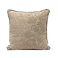 COJIN - BROCATO BEIGE VIVO FLECOS AZULES CON BEIGE (60 X 60 CM) - Miniatura 1