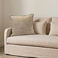 COJIN - BROCATO BEIGE VIVO FLECOS AZULES CON BEIGE (60 X 60 CM) - Miniatura 2