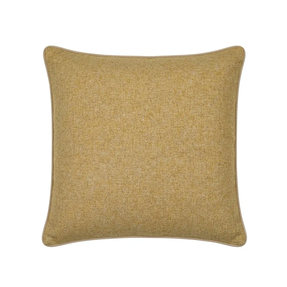 COJIN - LANA ESPIGA DORADO CON VIVO BEIGE (50 X 50 CM) 1