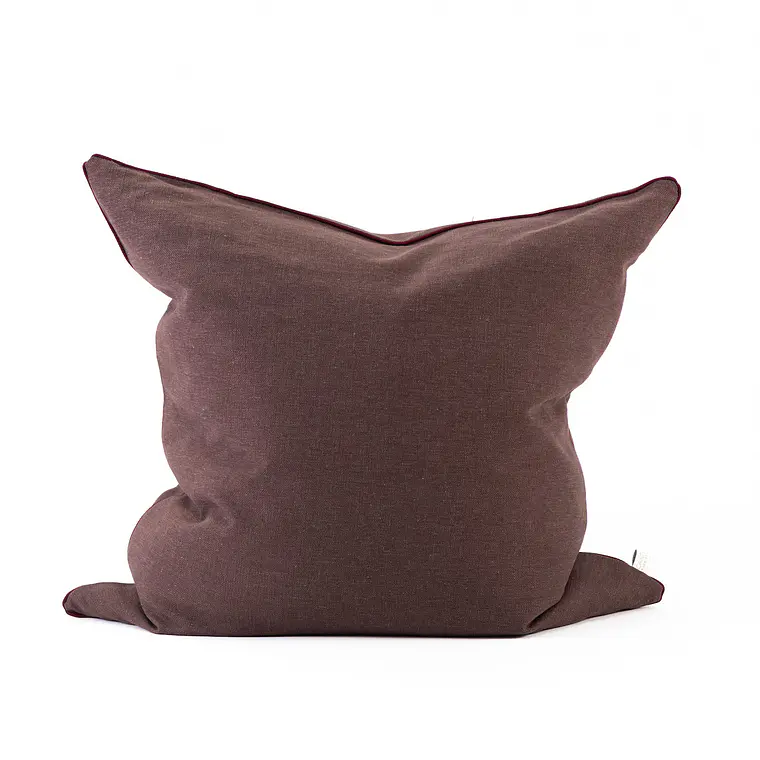 COJIN - LINO CHOCOLATE VIVO GRIS (50 X 50 CM) 1