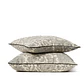 COJIN - LINO CREMA CON VIÑEDO GRIS VIVO NEGRO (50 X 50 CM) - Miniatura 2
