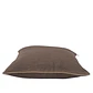 COJIN - LINO CHOCOLATE CON VIVO BEIGE (60 X 60 CM) - Miniatura 2
