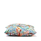 COJIN - OUTDOOR FLORES FONDO CELESTE VIVO CREMA (60 X 60 CM) - Miniatura 2