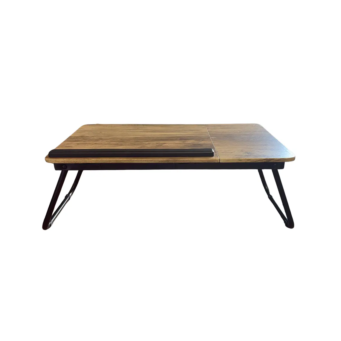APOYO LAPTOP AJUSTABLE METAL NEGRO/ MADERA NATURAL (53L X 30P X 19H CM) 1