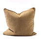 COJIN - TAPIZ BEIGE / OCRE CON VIVO MISMA TELA (60 X 60 CM) - Miniatura 1