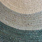 ALFOMBRA - REDONDA LÍNEAS NATURAL VERDES YUTE (200 CM) - Miniatura 3