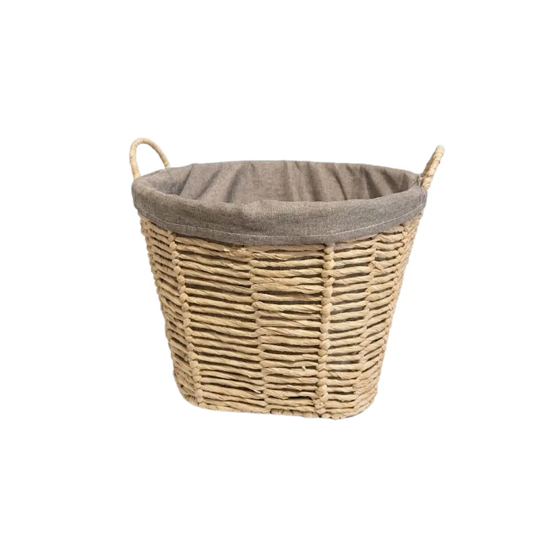 CANASTO REDONDO CON ASAS Y FORRO (35D X 25H CM) 1