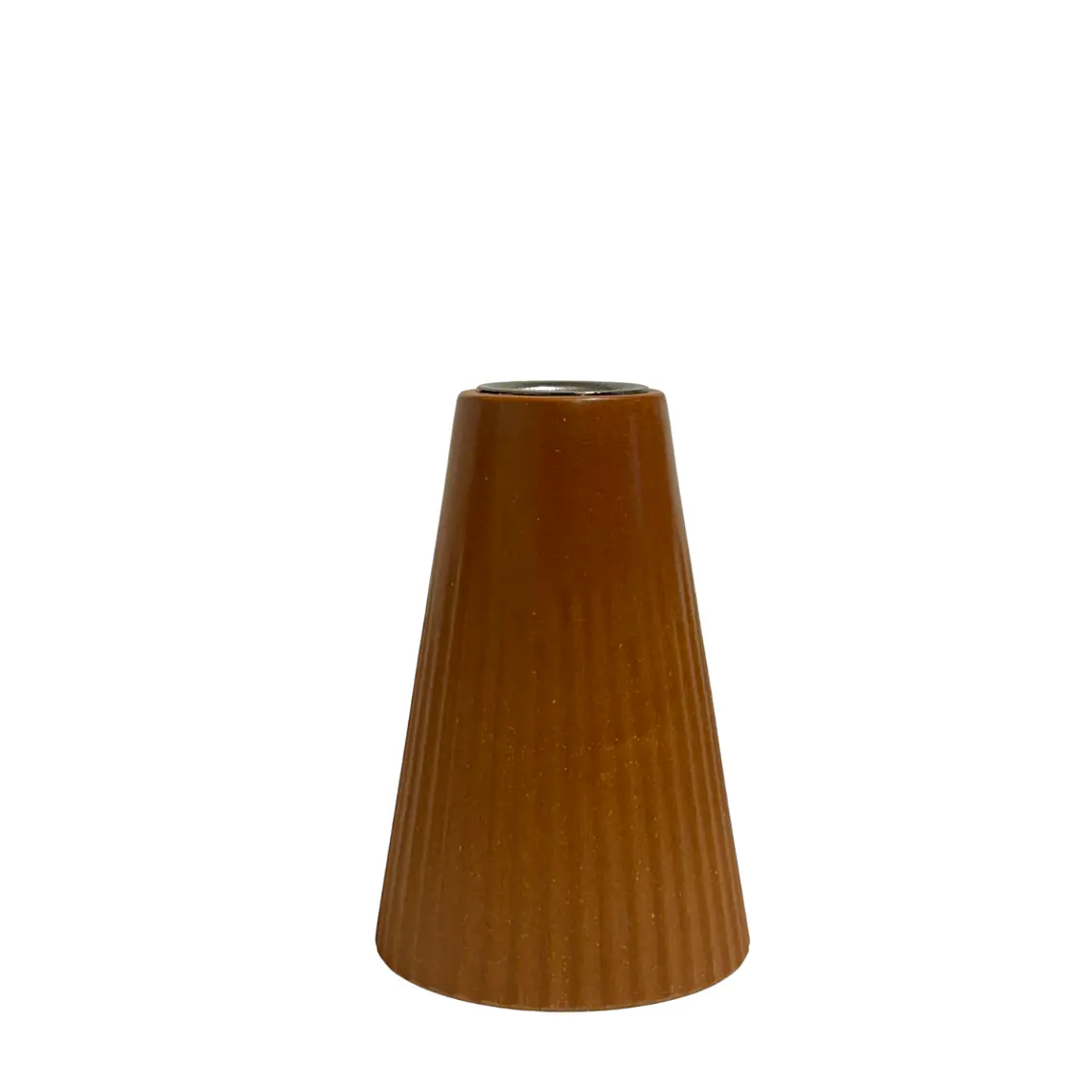 CANDELABRO BIODEGRADABLE S COLOR CANELA (6.8D X 10.5H CM) 1