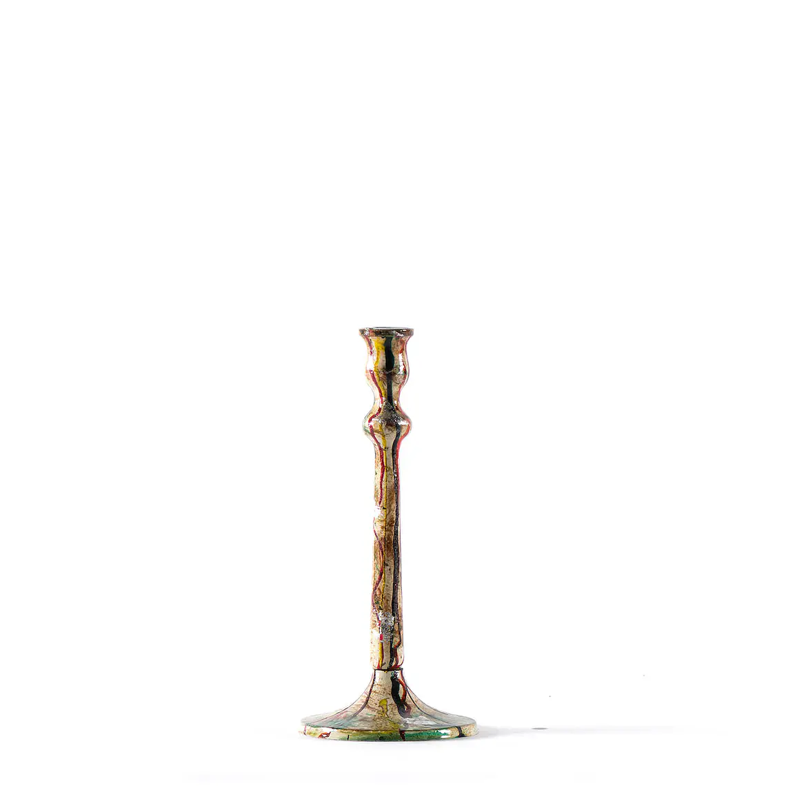CANDELABRO DECORATIVO MULTICOLOR - ESTILO VIBRANTE Y MODERNO (30H X 13D CM) 1