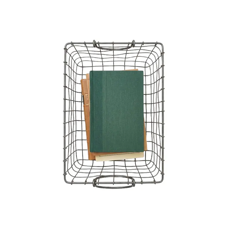 CANASTO METAL BÁSICO M (31L X 21A X 15H CM) 2