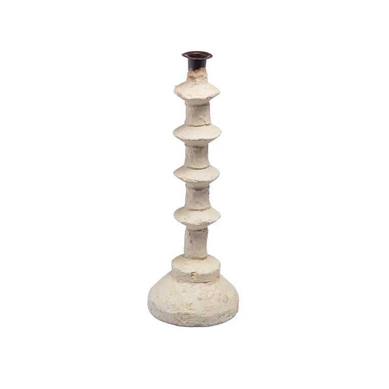 CANDELABRO PAPEL MACHÉ (12D X 30H CM) 1