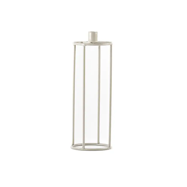 CANDELABRO WIRE BEIGE ALTO (10D X 25H CM) 1