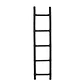 ESCALERA RATTÁN NEGRA (36A X 160H CM) - Miniatura 1