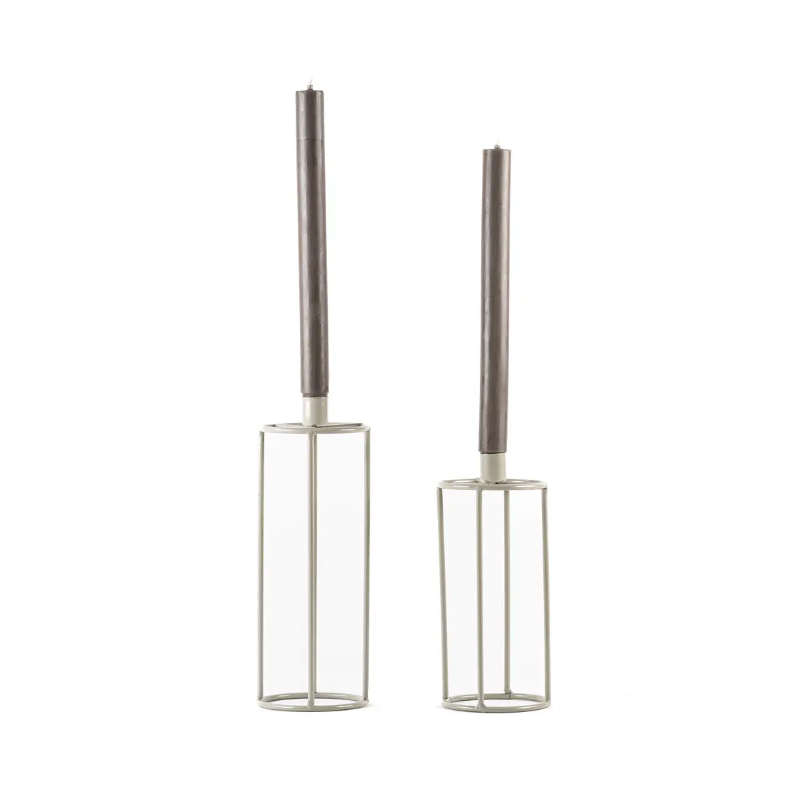 CANDELABRO WIRE BEIGE ALTO (10D X 25H CM) 2