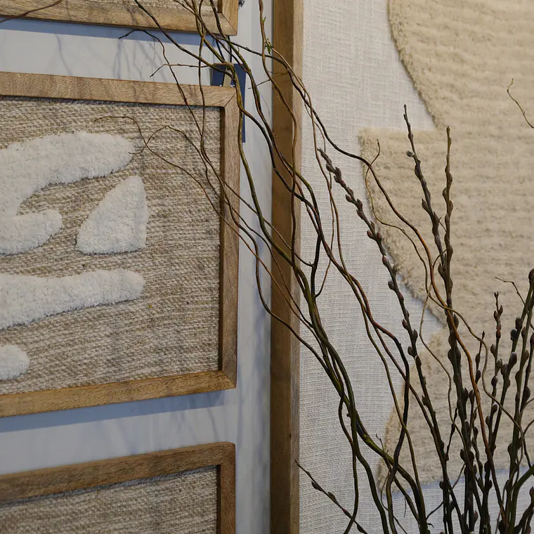 CUADRO ARTE DE PARED PELUDO (109H X 81A X 4P CM) 3