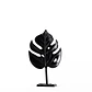 ESCULTURA HOJA EN BASE NEGRA DECORACIÓN MODERNA Y SOFISTICADA (39H X 23A X 7P CM) - Miniatura 2