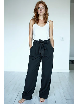 MUJER-NAOMIE TROUSER BLACK (TALLA S)