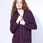 MUJER-LADY CARDIGAN MORADO (TALLAS S a L) - Miniatura 1