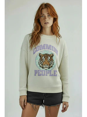 MUJER-POLERON TIGER FACE (TALLAS XS a L)
