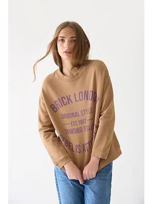 MUJER-POLERON BRICK GRAPHIC (TALLA S)