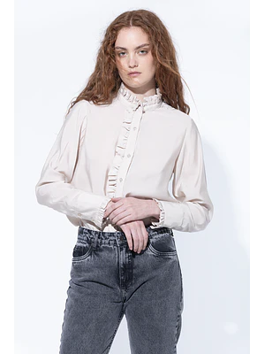 MUJER-VICTORIA BLOUSE SAND (TALLA S y L)