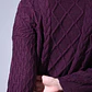 MUJER-LADY CARDIGAN MORADO (TALLAS S a L) - Miniatura 4