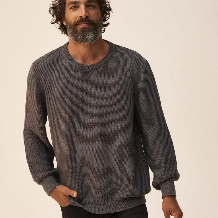 HOMBRE-LONDON SWEATER GRIS (TALLA L) 1