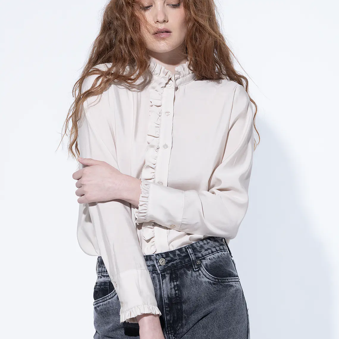 MUJER-VICTORIA BLOUSE SAND (TALLA S y L) 2