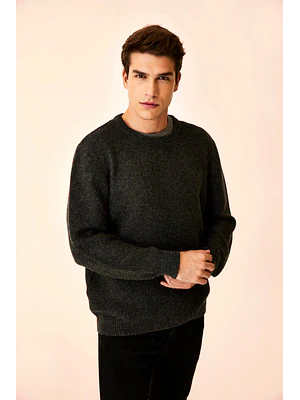 HOMBRE-LONDON SWEATER NEGRO (TALLA L)