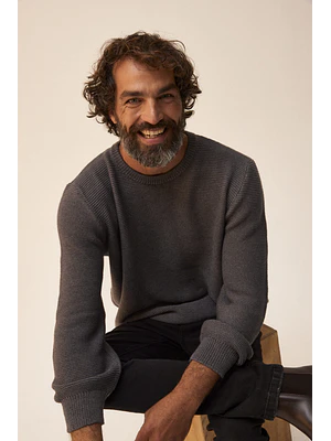 HOMBRE-LONDON SWEATER GRIS (TALLA L)