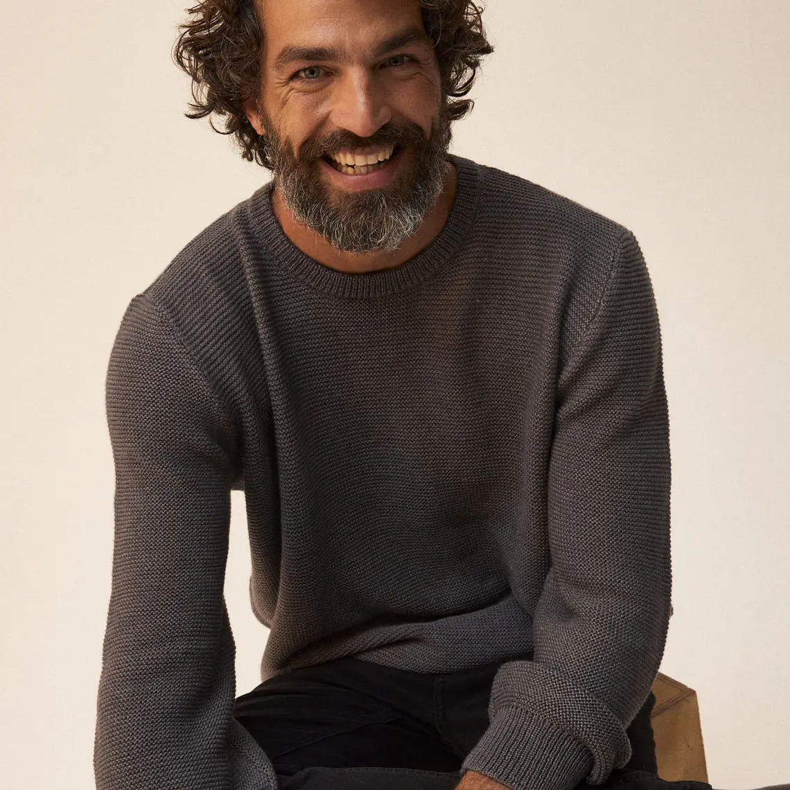 HOMBRE-LONDON SWEATER GRIS (TALLA L) 2