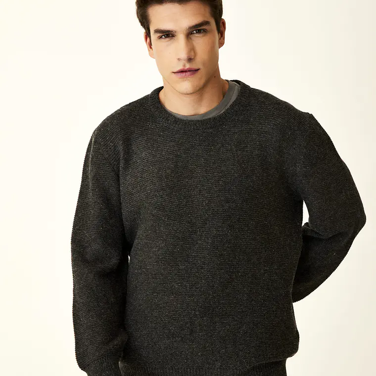 HOMBRE-LONDON SWEATER NEGRO (TALLA L) 2