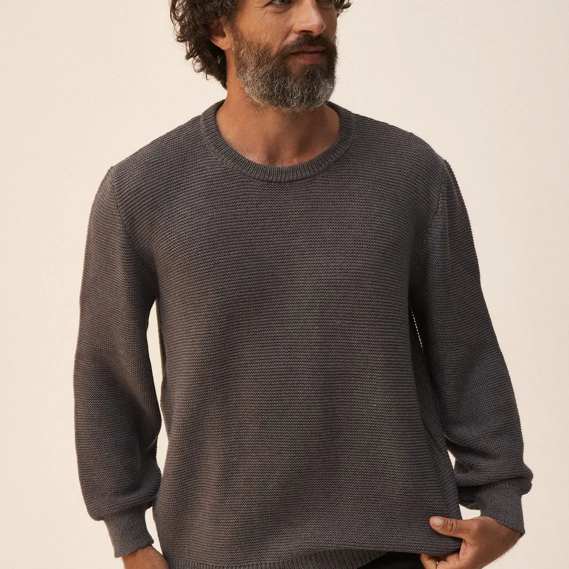 HOMBRE-LONDON SWEATER GRIS (TALLA L) 3