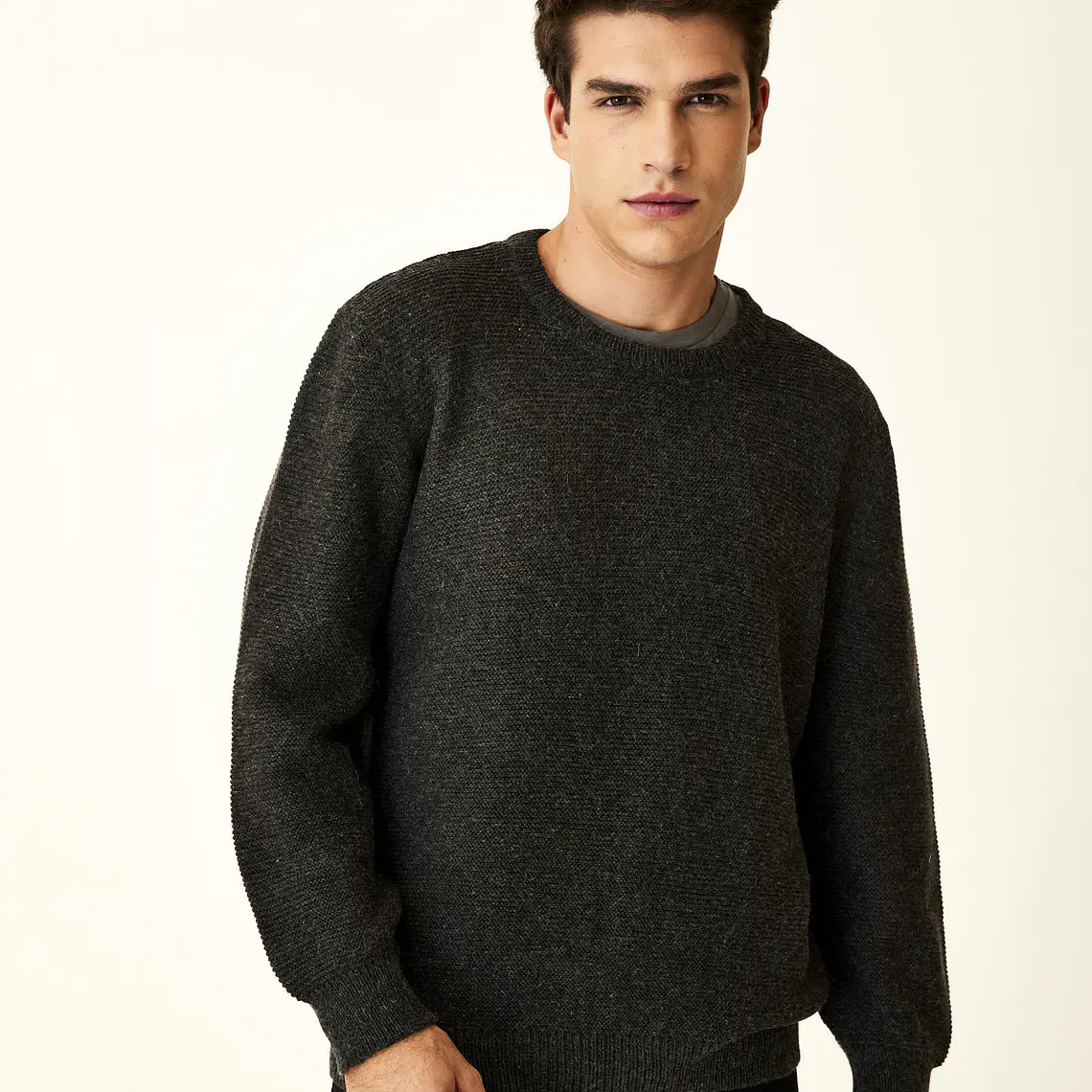 HOMBRE-LONDON SWEATER NEGRO (TALLA L) 3