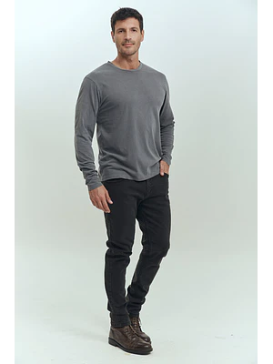 HOMBRE-THE POLICE T-SHIRT LONG SLEEVES GREY (TALLAS S - M- XL y XXL)