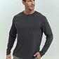 HOMBRE-THE POLICE T-SHIRT LONG SLEEVES BLACK (TALLAS S a XXL) - Miniatura 1