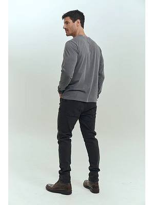 HOMBRE-THE POLICE T-SHIRT LONG SLEEVES GREY (TALLAS S - M- XL y XXL)