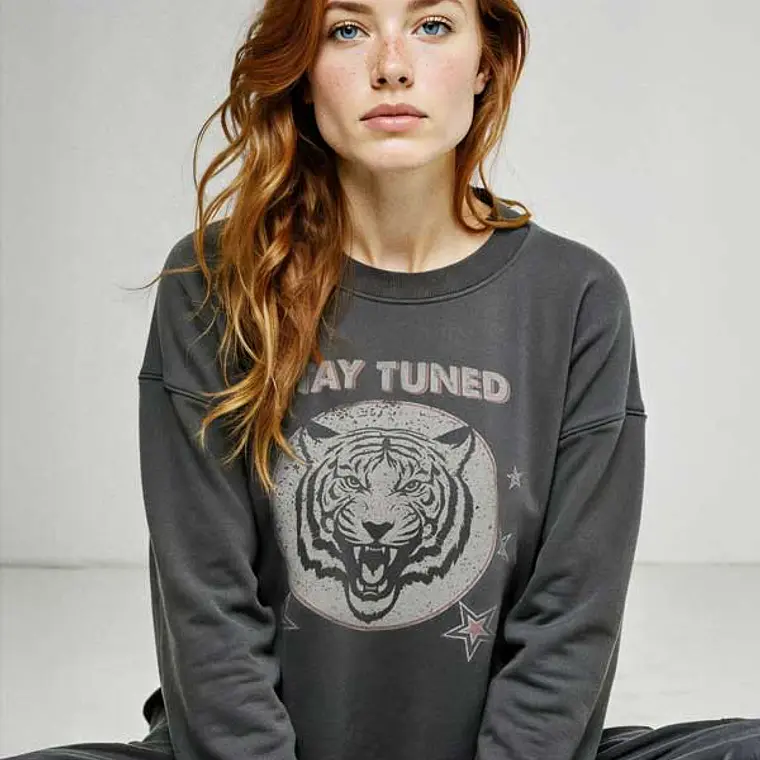 MUJER-TUNED TIGER SWEATSHIRT (TALLA S y M) 2