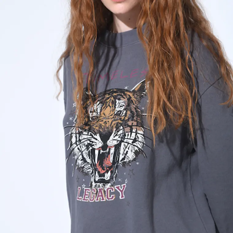 MUJER-TIGER BELIEVE SWEATSHIRT (TALLA S) 5