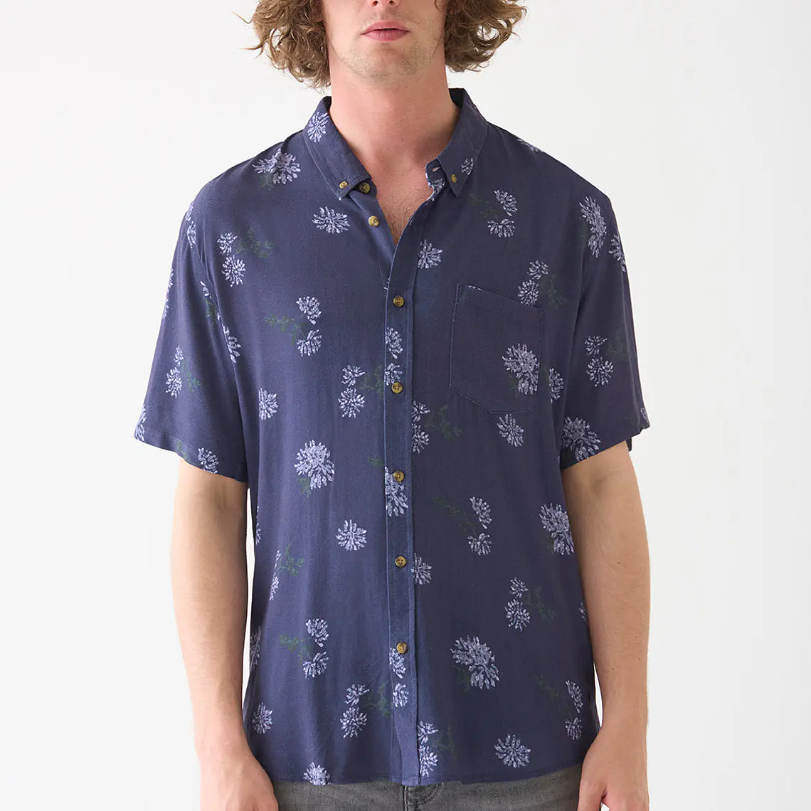 HOMBRE-BLUR SHIRT BLUE (TALLA M - L y XXL) 1