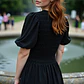 MUJER-CARLOTA DRESS BLACK (TALLAS XS a M) - Miniatura 3