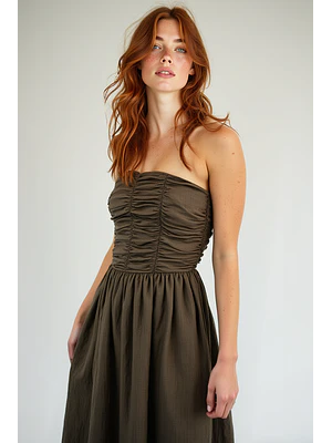 MUJER-MARKLE DRESS BROWN (TALLA XS a L)
