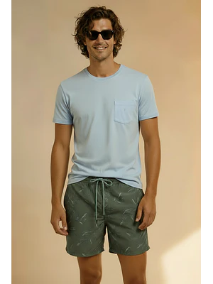 HOMBRE-PHILL BOARDSHORT-LEAVES (TALLAS S - M y XXL)