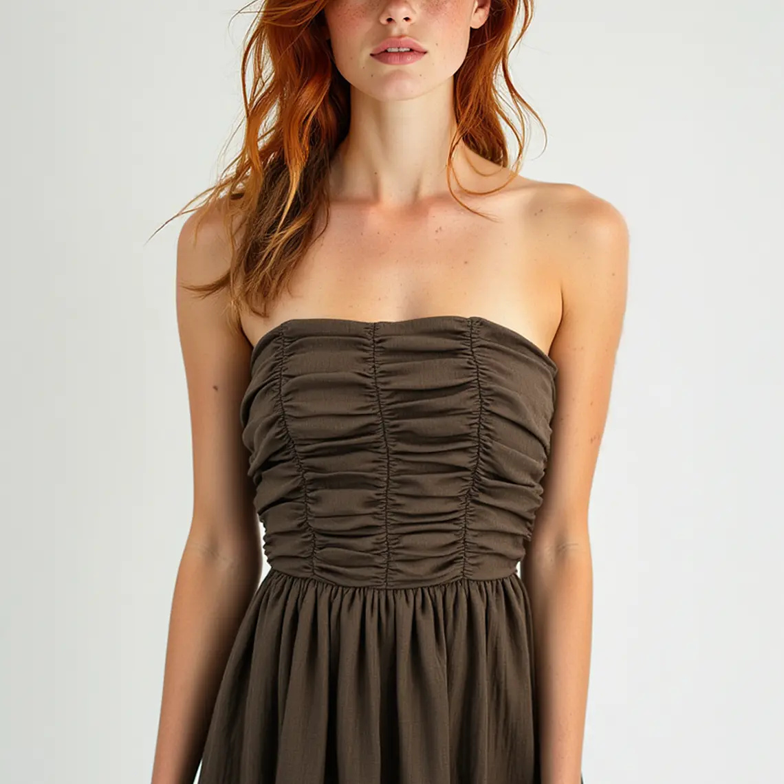 MUJER-MARKLE DRESS BROWN (TALLA XS a L) 4
