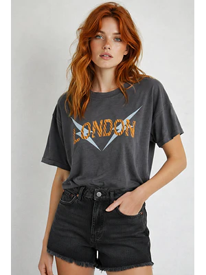 MUJER-LONDON PRINT T-SHIRT (TALLAS S a L)