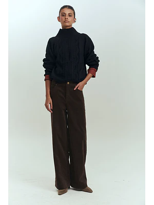 MUJER-BOWIE TROUSER BROWN (TALLAS 34 a 42)