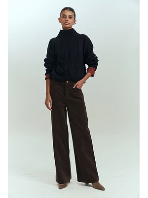 MUJER-BOWIE TROUSER BROWN (TALLAS 34 a 42)